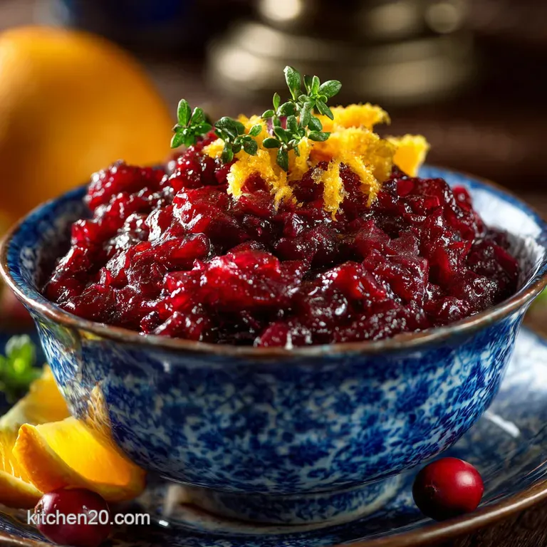 Cranberry Relish: The Aromatic Cranberry Orange Side Dish for the Holidays
