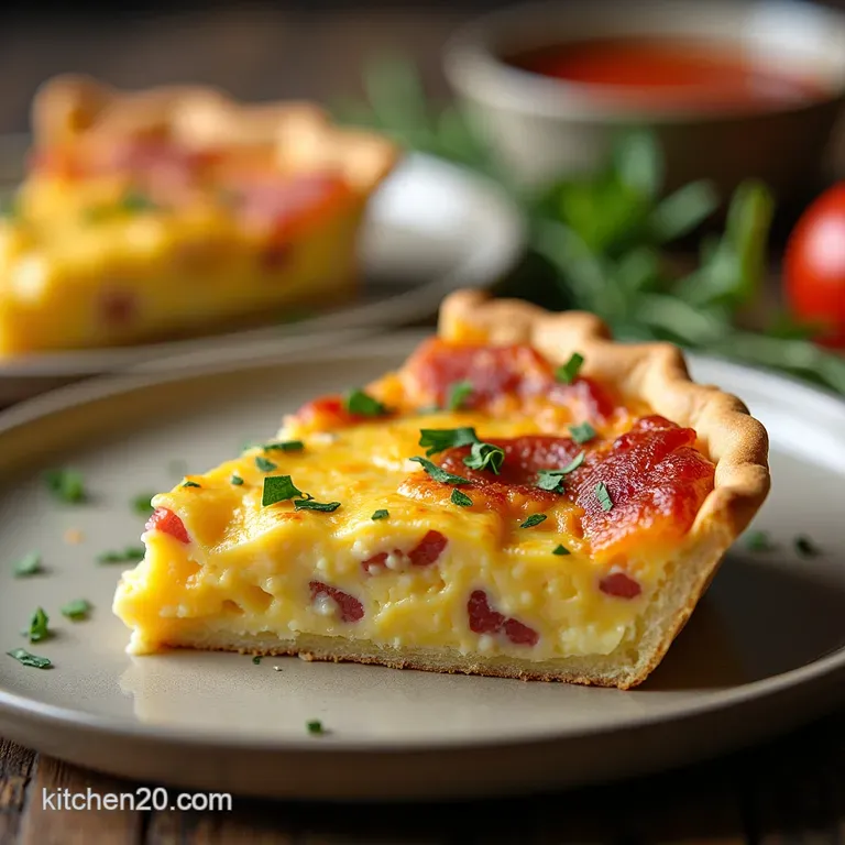 The No Fuss Flavour Bomb Ultimate Crustless Bacon and Cheese Quiche