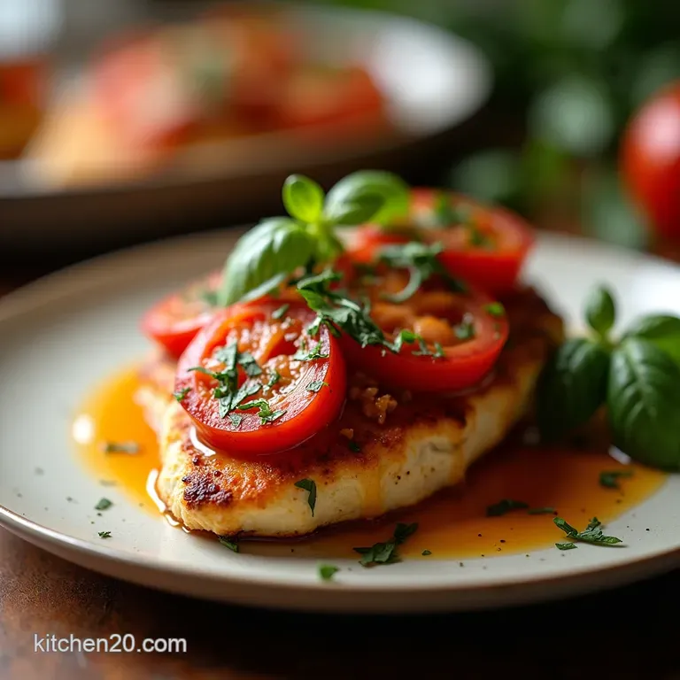 Sunshine on a Plate Easy Ovenbaked Bruschetta Chicken presentation