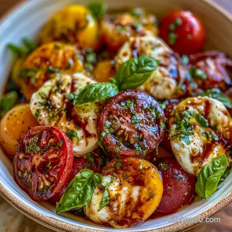 Easy Caprese Salad with Fresh Basil