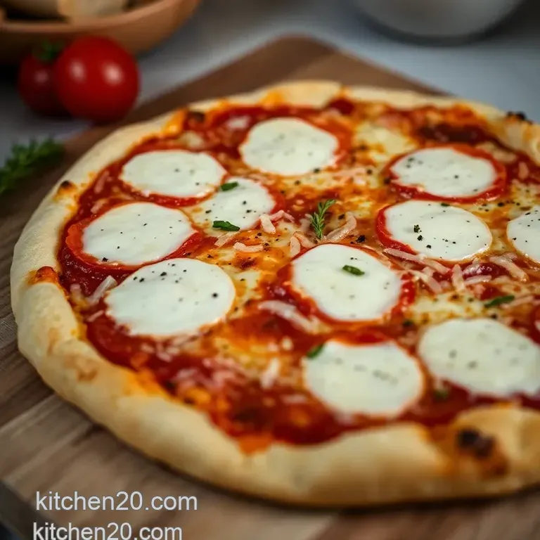 Easy Cheese and Tomato Pizza (Margherita Pizza) presentation