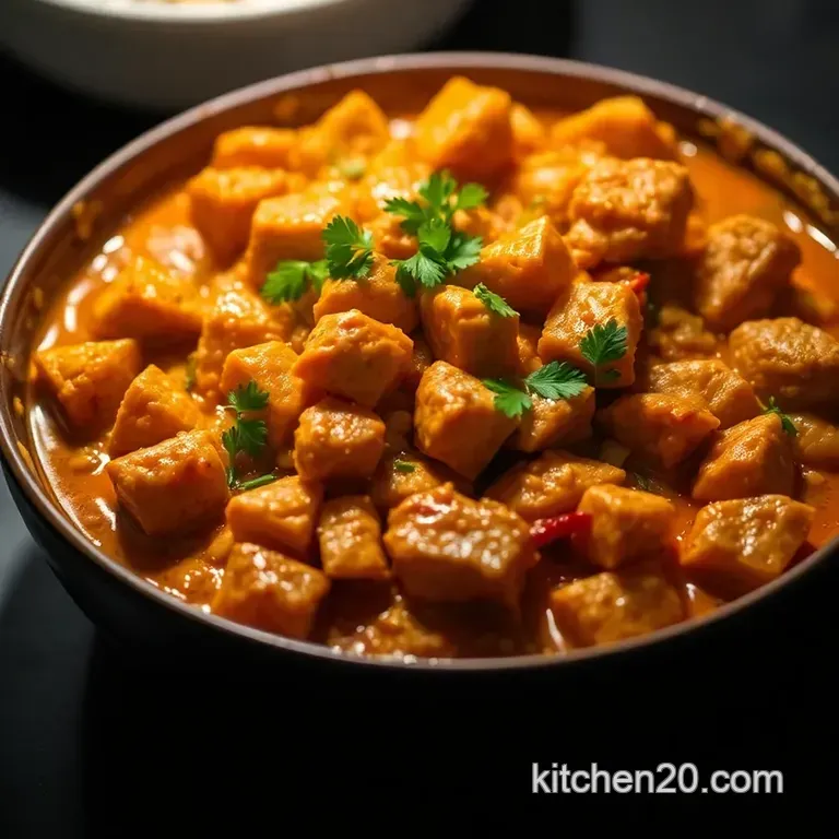 Easy Chicken Balti presentation