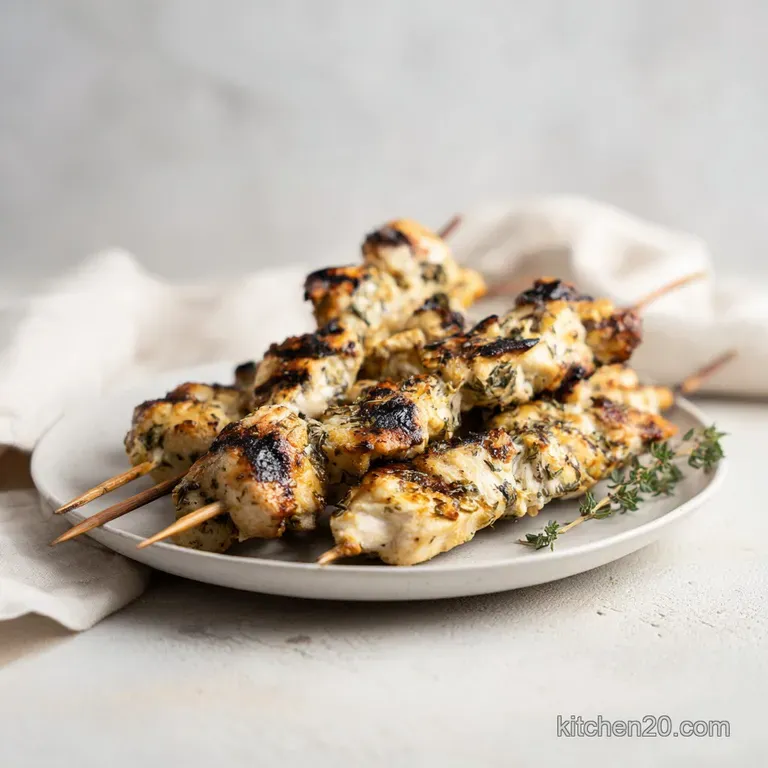Chicken Kabobs: Tender and Charred