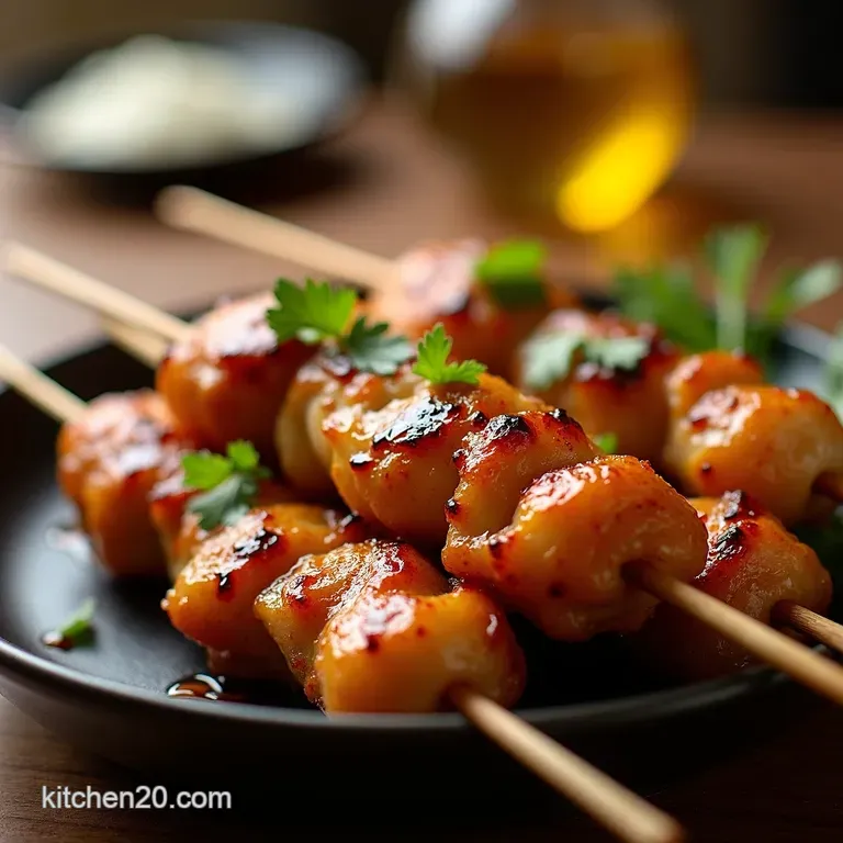 Easy Chicken Yakitori Grill Up Japanese Flavours at Home presentation