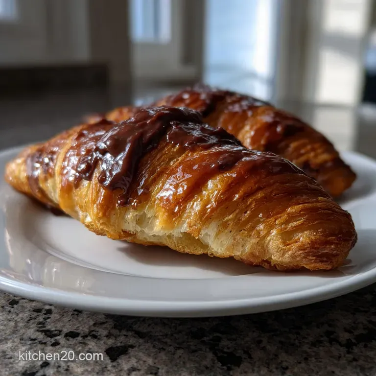 Sinfully Easy Chocolate Croissant Recipe Ricette: Dual-Textured Core