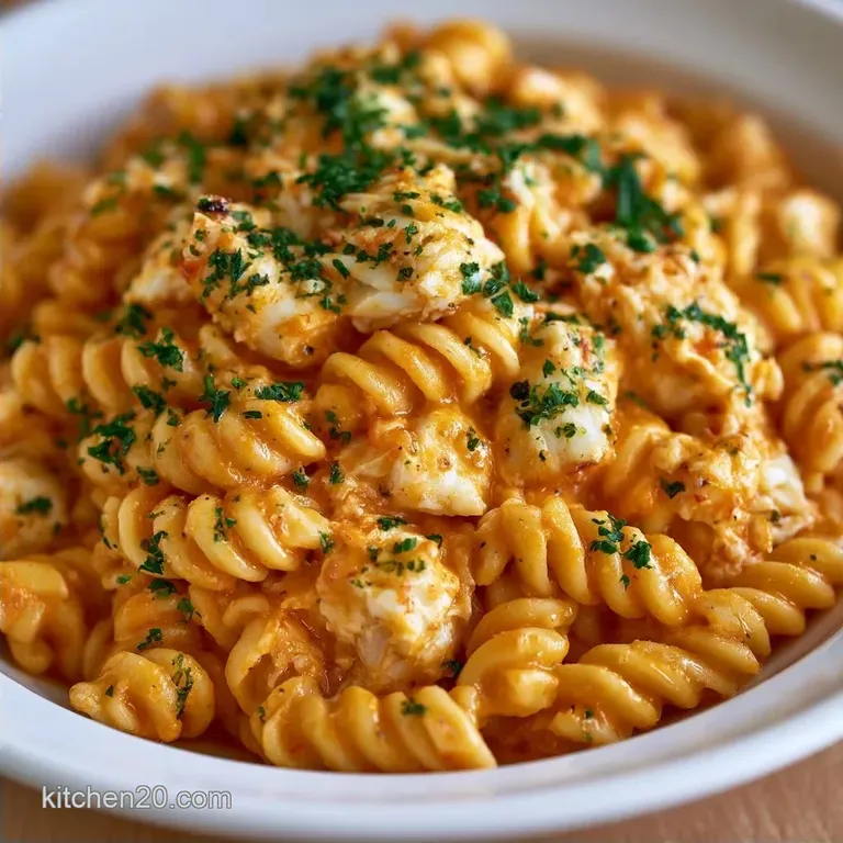 Creamy Easy Crab Pasta Salad