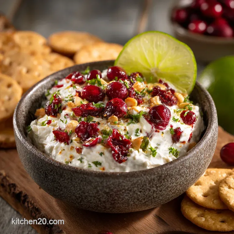 Cranberry Jalapeno Cream Cheese Dip: the Festive Firecracker Appetizer presentation
