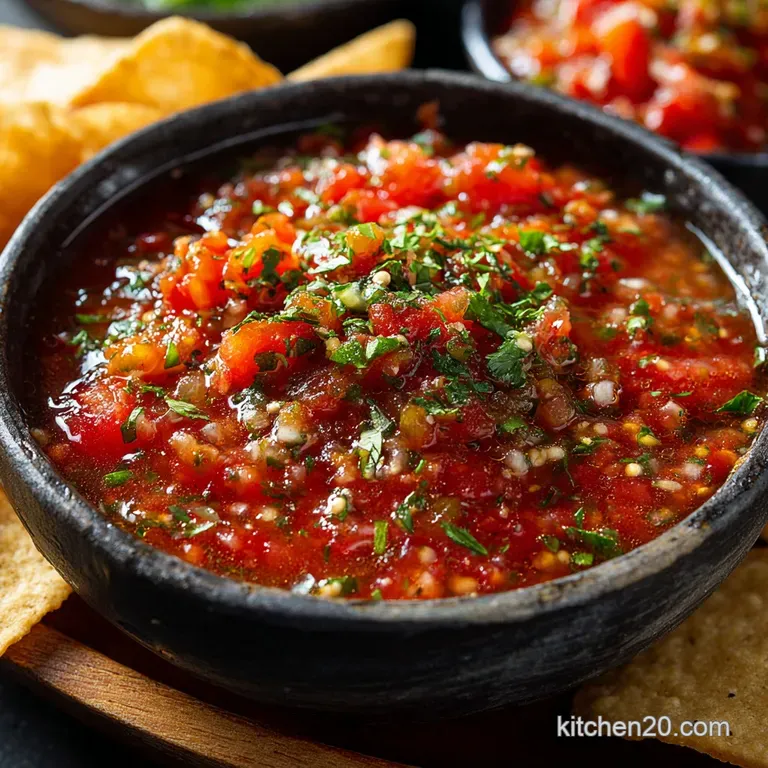 Homemade Salsa the Sunday Batch Fireroasted Fresh Tomato Recipe presentation