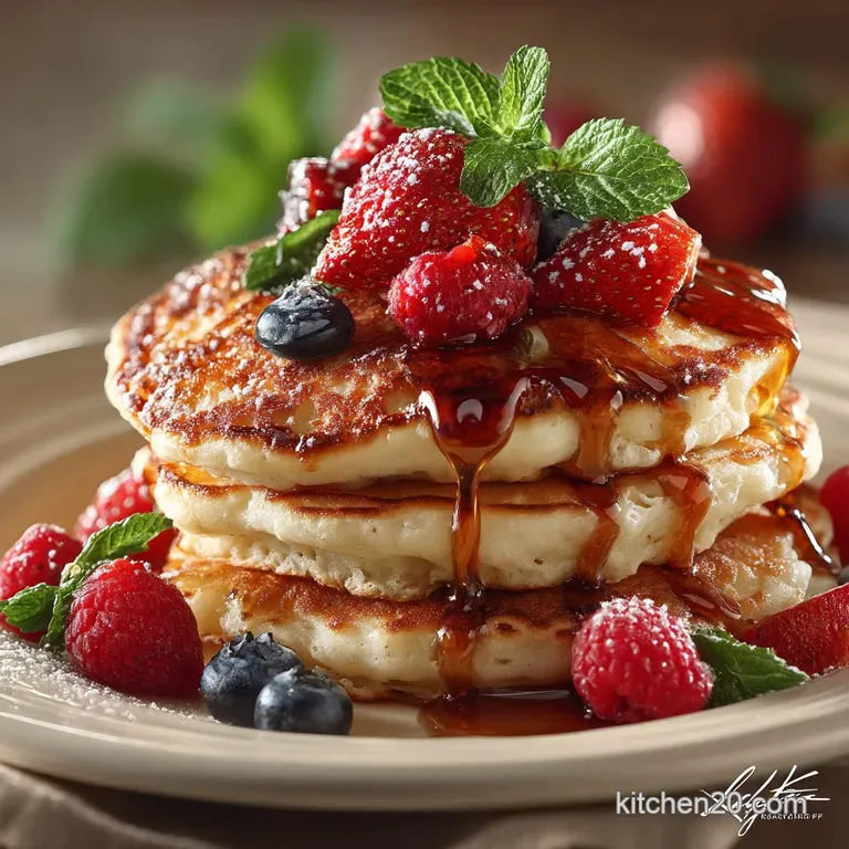 The Perfect Easy Fluffy Pancakes From Scratch Ready in 25 Mins
