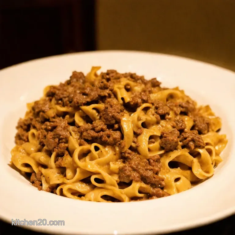 Easy Ground Beef Stroganoff a Weeknight Classic presentation