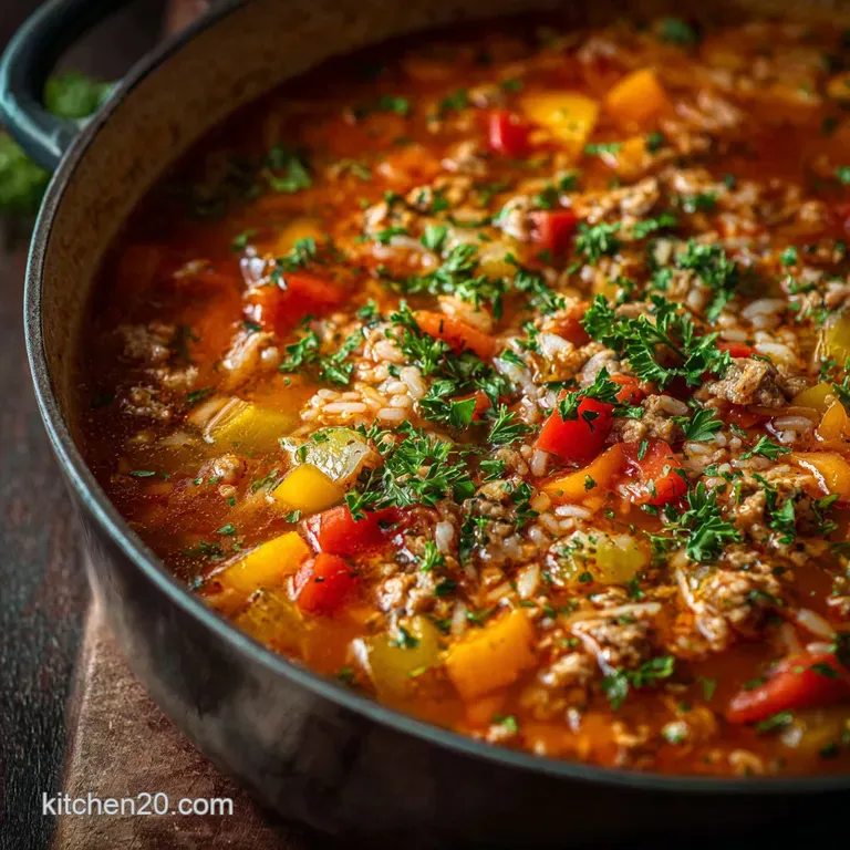 Stuffed Pepper Soup: the Hearty One-Pot Wonder That Saves Weeknights presentation