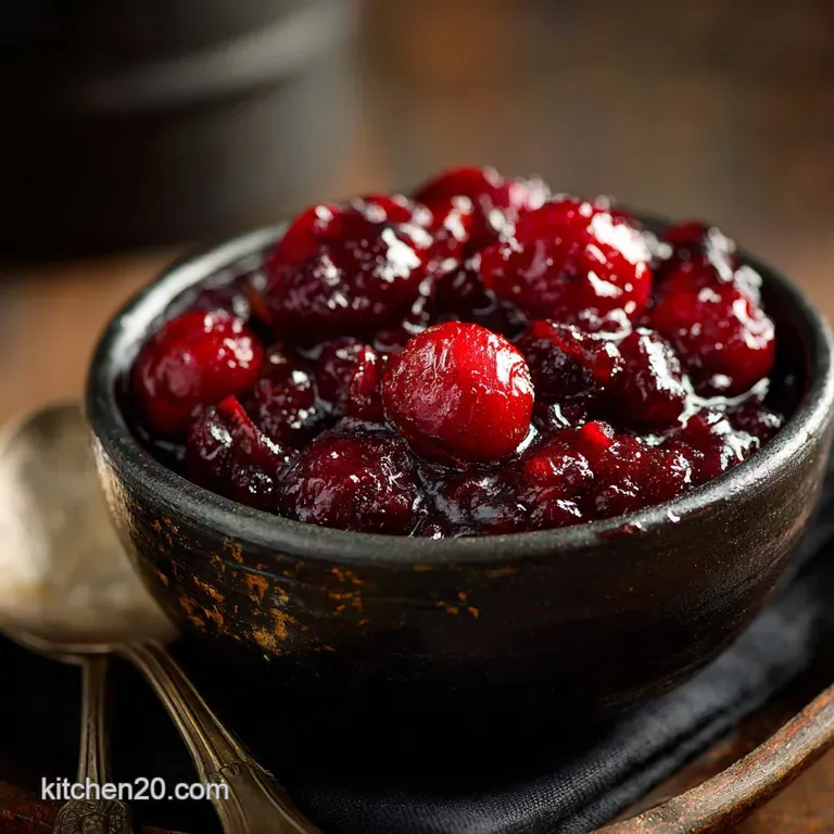 Cranberry Sauce: Bright Zesty and Better Than the Tinned Stuff presentation