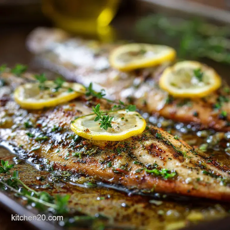 Oven Baked Trout: Lemon Garlic Herb Fillets (Easy Mid-Week Dinner) presentation