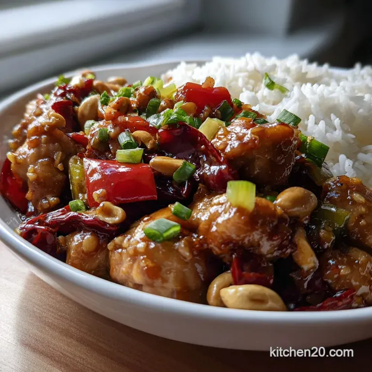 Easy Panda Express Kung Pao Chicken Recipe presentation