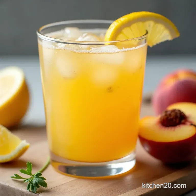 The Ultimate Summer Sipper Perfectly Blended Fresh Peach Lemonade