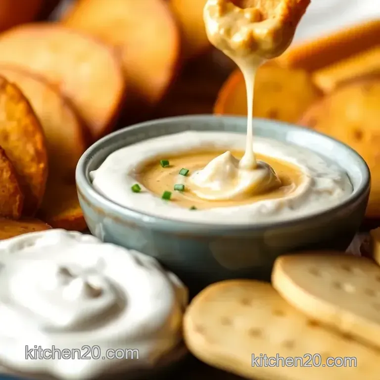 Easy Pumpkin Dip with Creamy Delight presentation