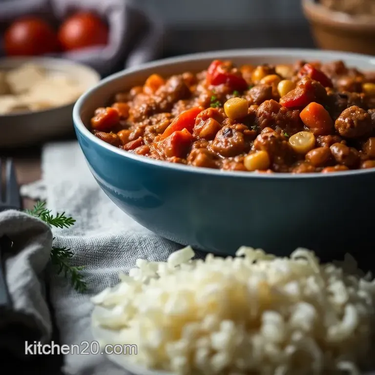Easy Quorn Chilli Con Carne presentation
