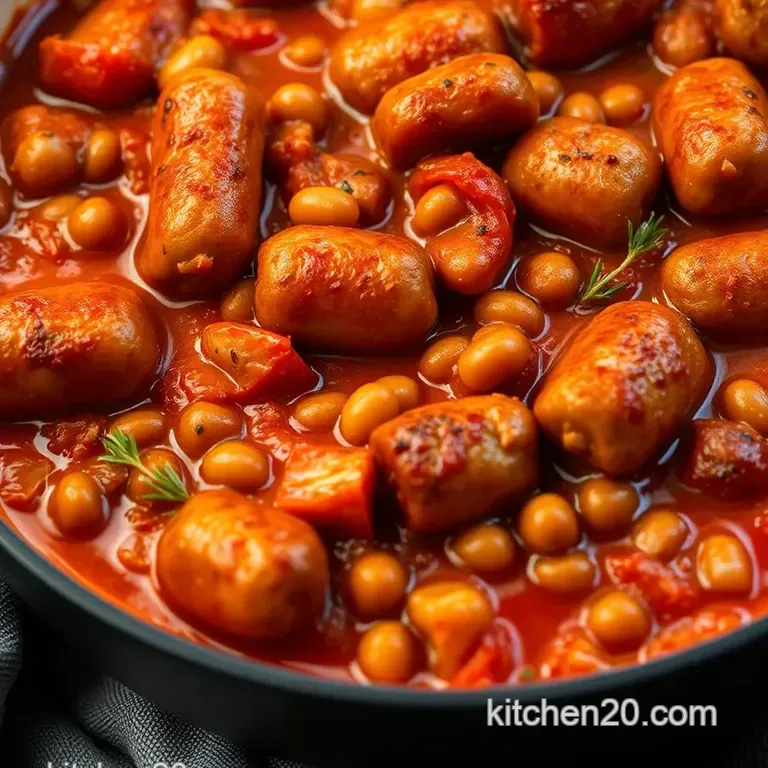 Easy Quorn Sausage Casserole presentation