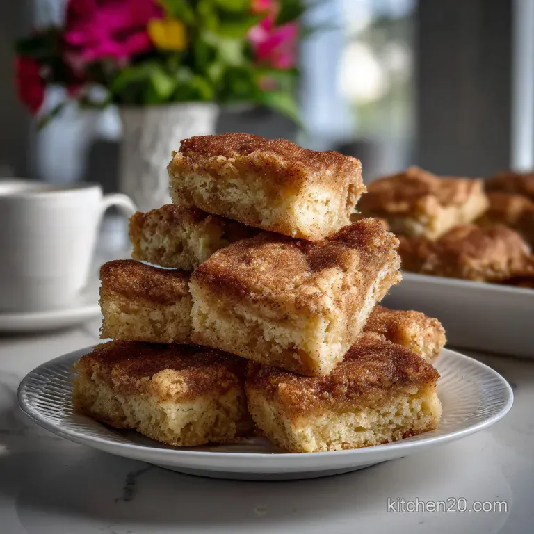 The Easiest Snickerdoodle Bars Recipe presentation