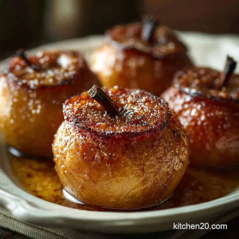 Baked Apples: the Perfect Easy Cinnamon Dessert Classic presentation