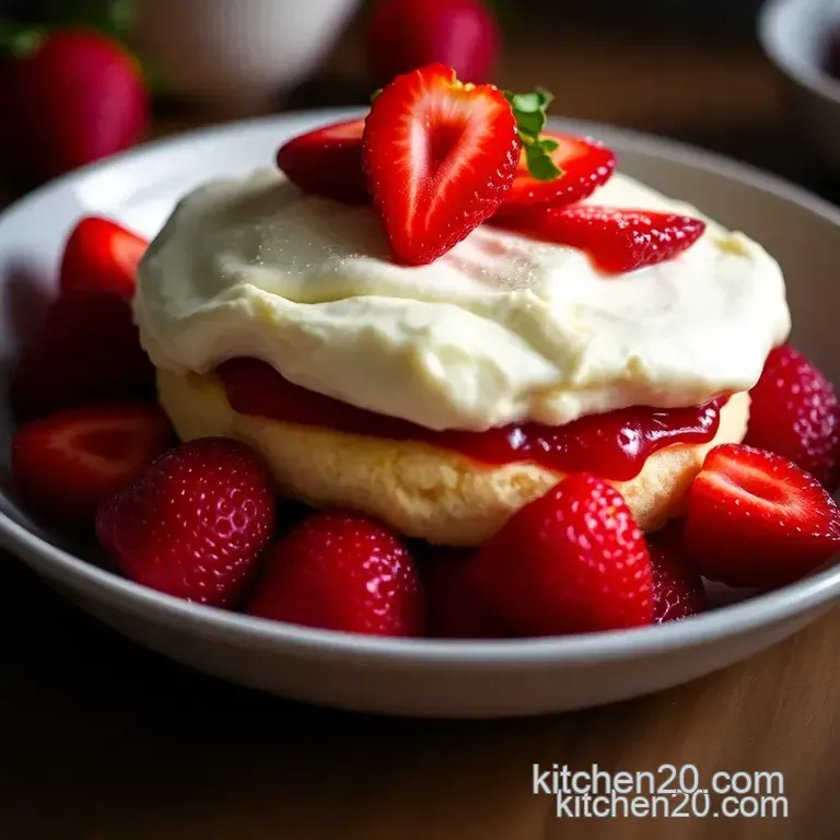 Easy Strawberry Shortcake Recipe presentation