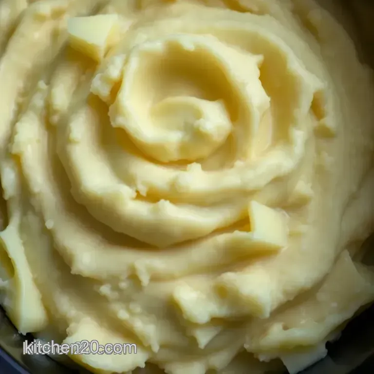 Effortless Creamy Crockpot Mashed Potatoes presentation