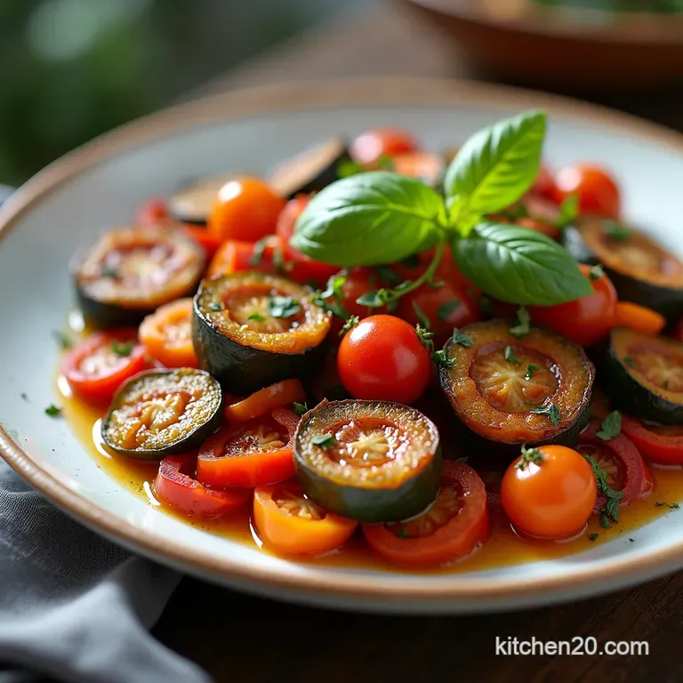 The SunDrenched Gardeners Bake Elegant Baked Ratatouille Confit Byaldi Style