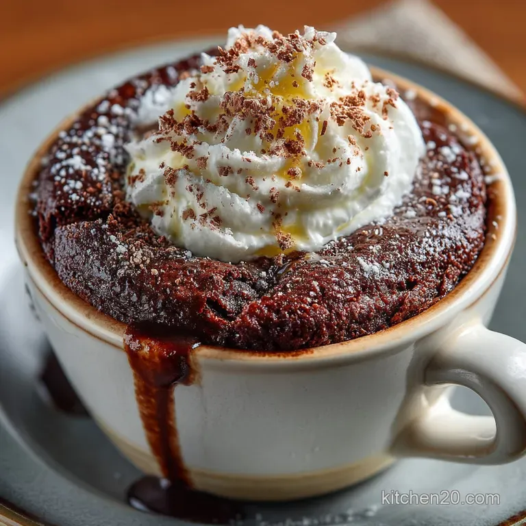 The Emergency Fudgy Chocolate Mug Cake SpotOn in 90 Seconds