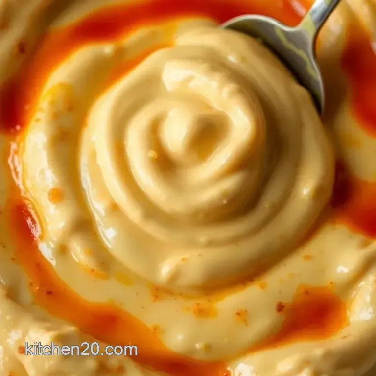 Fiery Fusion: Homemade Spicy Mayo presentation