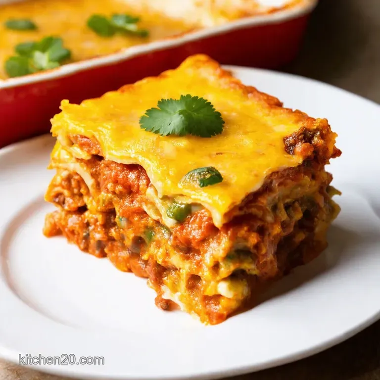 Fiesta Layer Bake A Mexican Lasagna Extravaganza