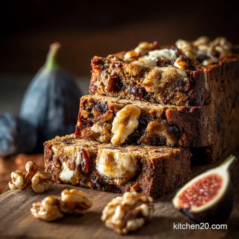 Fig Date Nut Bread Elevated Date Fig Walnut Loaf for Tea Time