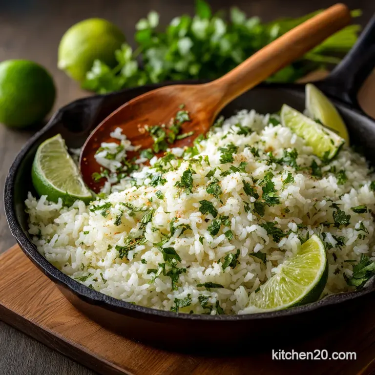 Fluffy Vibrant Cilantro Lime Rice The Ultimate Taco Night Essential presentation