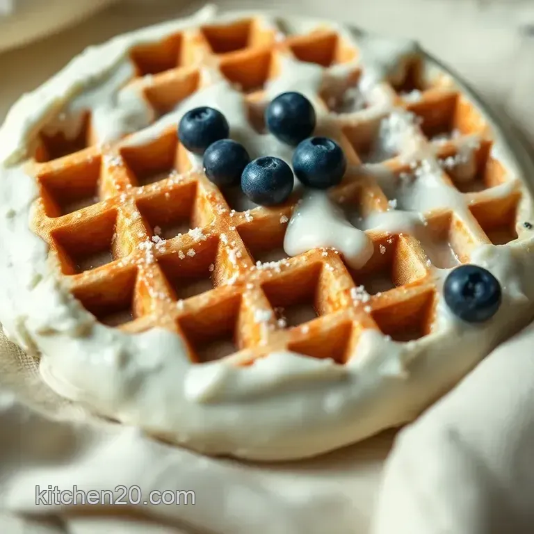 Fluffy Vegan Waffle Batter: the Ultimate Plant-Based Delight presentation