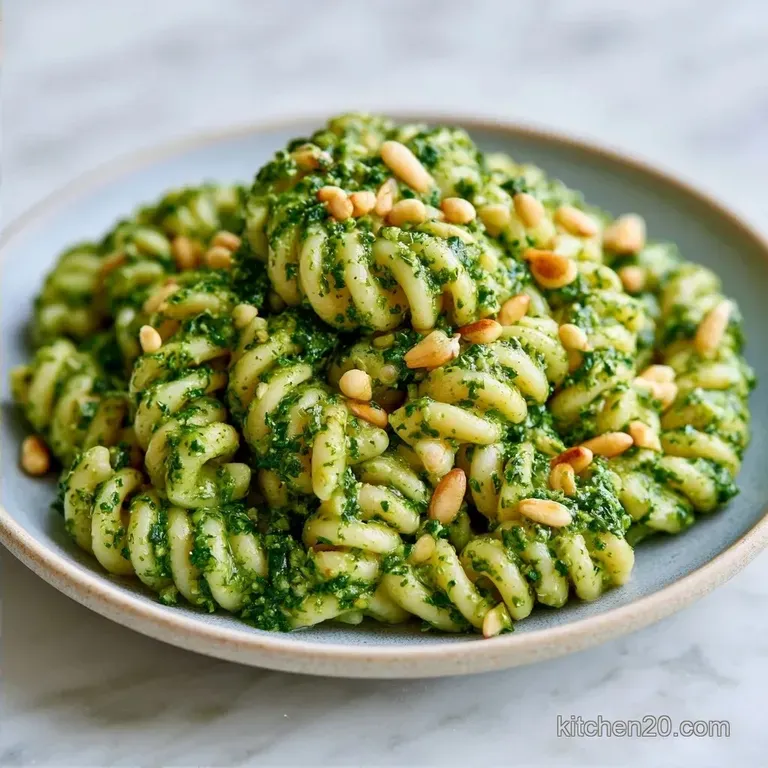 Fresh Basil Pesto Pasta in 15 Minutes