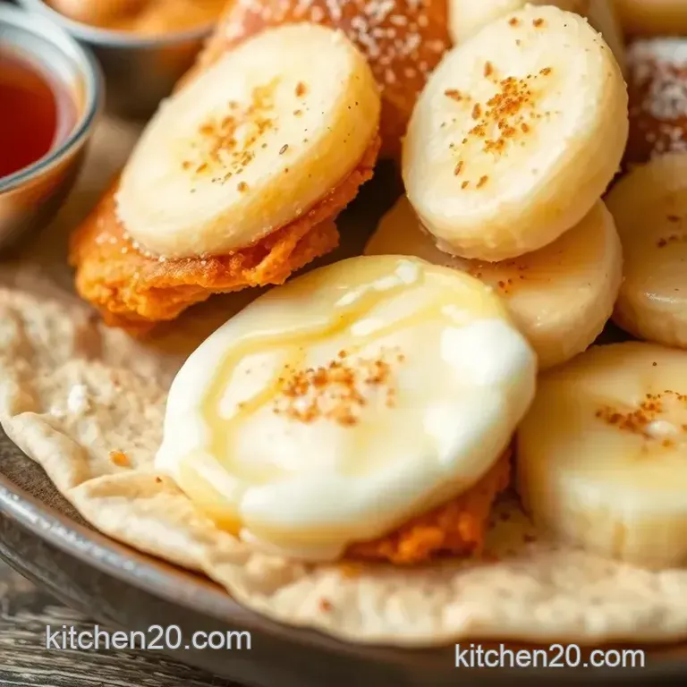 Fried Banana Dessert Crispy Delight presentation