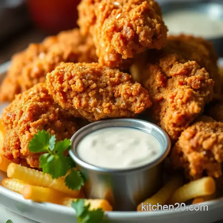 Fried Chicken Nashville Hot Spicy Delight presentation
