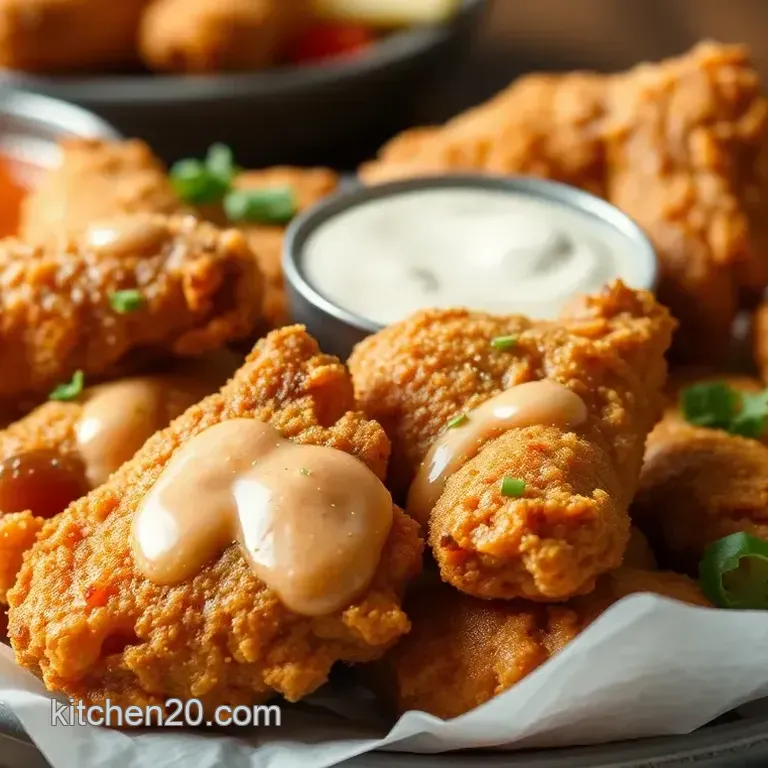 Crispy Fried Chicken Wings with Italian Dressing