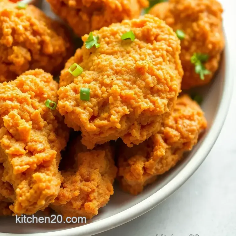 Fried Chicken with Crispy Flavor Delight presentation