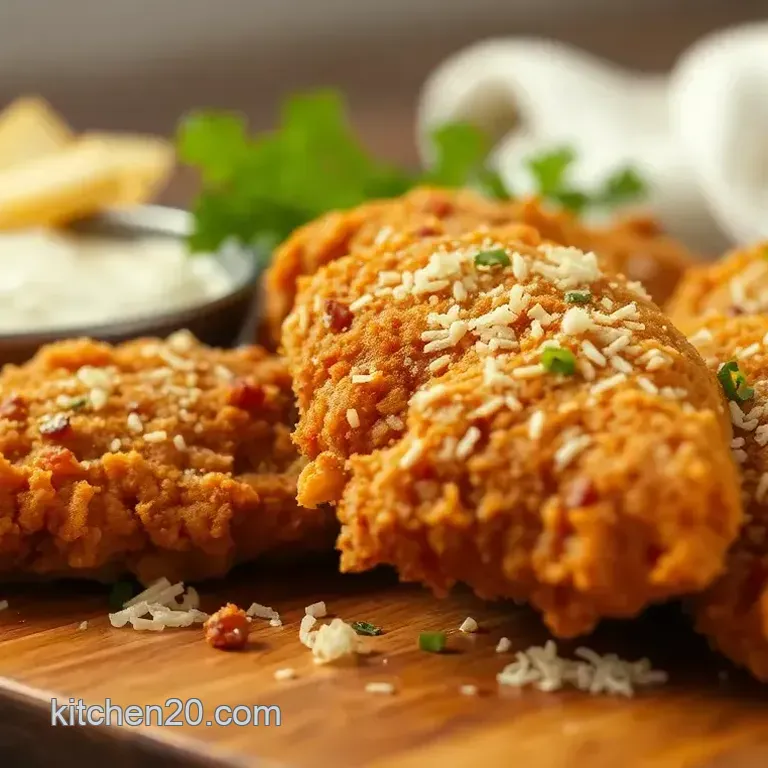 Fried Chicken with Crispy Parmesan Flavor