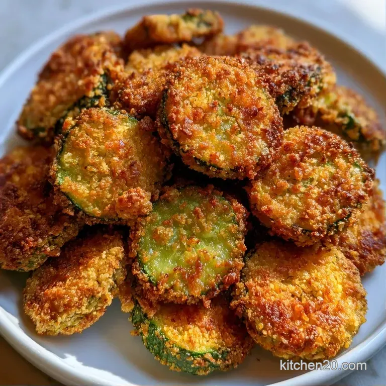 Golden vegetable slices arranged neatly on a slate platter with a creamy dip and a garnish of fresh chopped parsley.