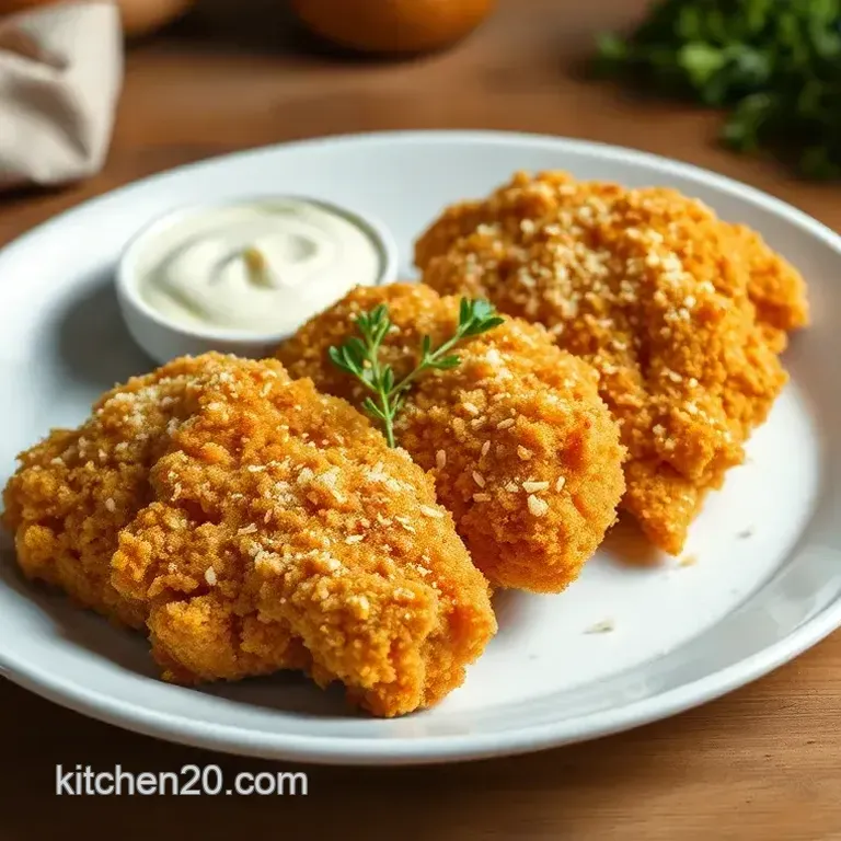 Fried Parmesan Chicken with Crunchy Coating