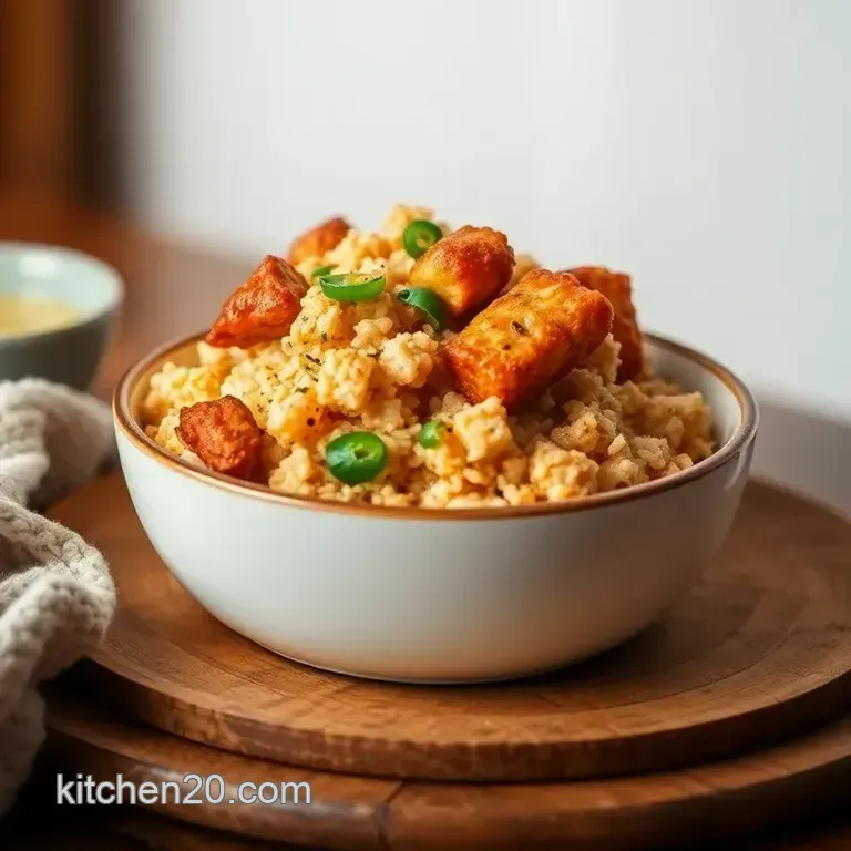 Fried Rice Chicken Delight in 25 Minutes presentation