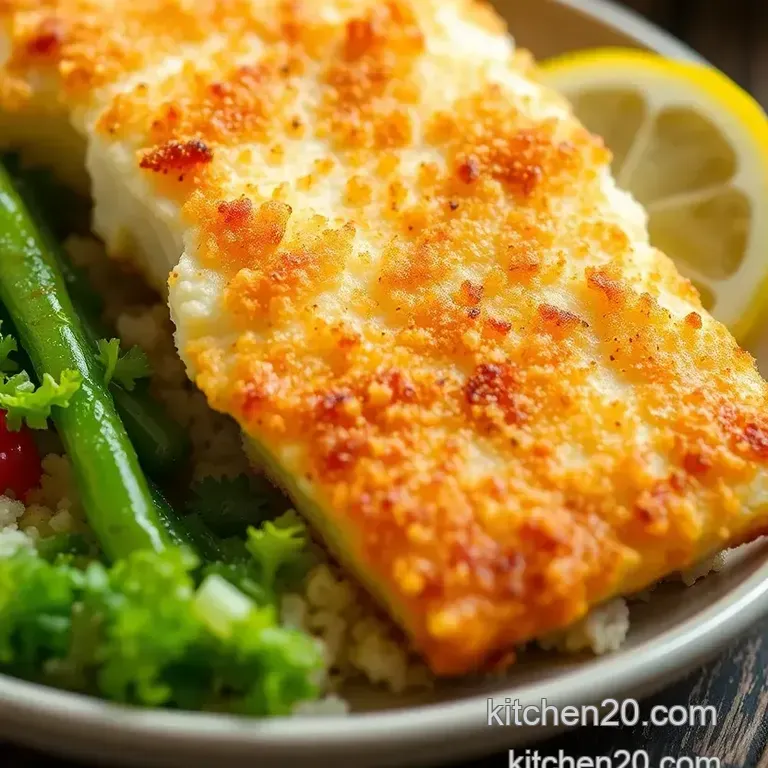Crispy Cod Delight: Perfectly Pan-Fried in 25 Minutes presentation