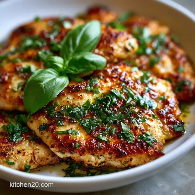30-Minute Garlic Basil Chicken Skillet