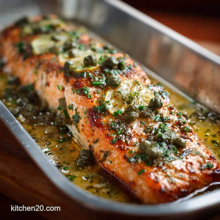 Garlic Caper Butter Baked Salmon The Quick Elegant Weeknight Meal