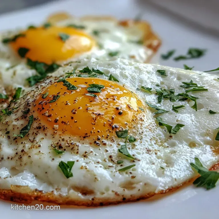 Different Way to Cook Eggs with Garlic and Herbs: Pan-Seared