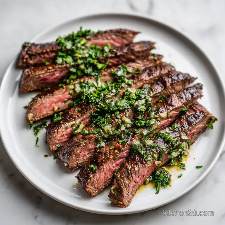 Flank Steak Recipe with Garlic and Herbs