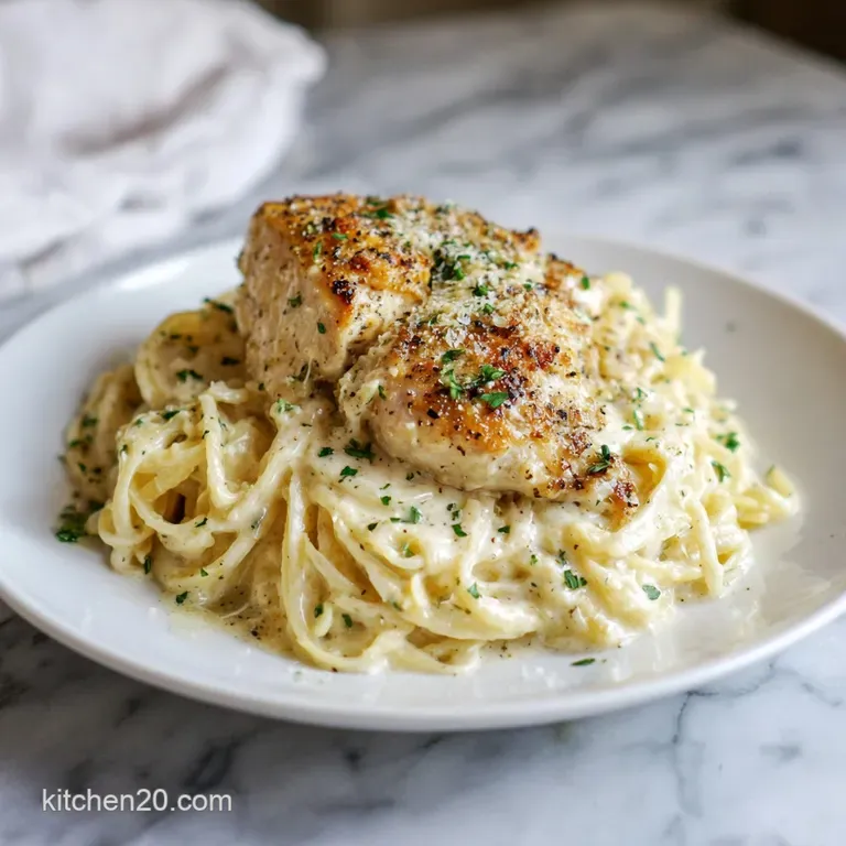 Ultimate Garlic Parmesan Chicken Spaghetti