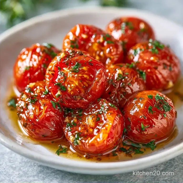 Jammy Garlic Roasted Tomatoes