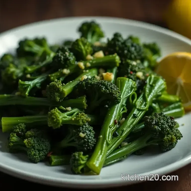 Garlicky Goodness: Roasted Broccolini with a Zesty Kick